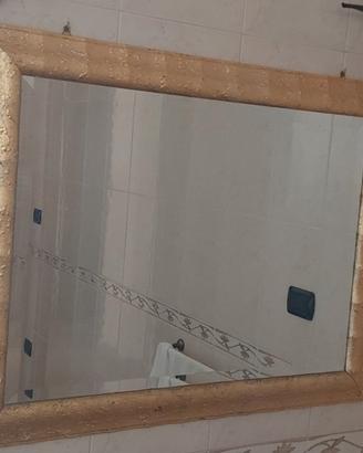 Specchio con cornice anticata