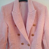 Giacca elegante rosa nuova da donna tg XS