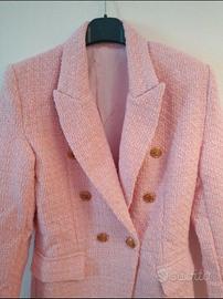 Giacca elegante rosa nuova da donna tg XS