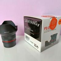 SAMYANG 12mm f2.0 NCS CS attacco Fuji X