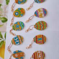 Portachiavi Uovo Diamond Painting Double Face