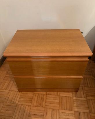 2 comodini in legno coordinati 59x45x40