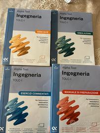 set 4 libri alpha test tolc-I versione 2026