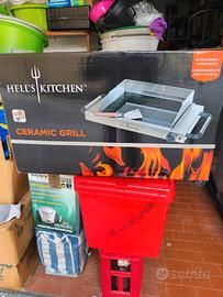 Grill su vetro ceramico, nuovo