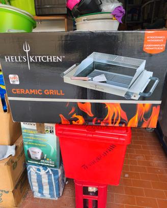 Grill su vetro ceramico, nuovo