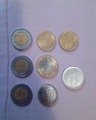 Monete lira san Marino e Vaticano