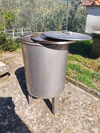 Serbatoio Inox vino 200 L galleggiante a olio