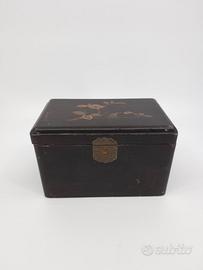 Scatola antica legno laccato Cina primi '900