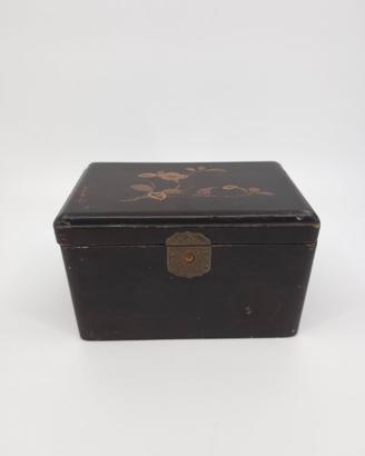 Scatola antica legno laccato Cina primi '900