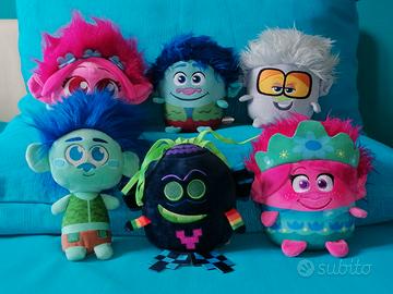 Trolls lotto misto 6x peluches Trolls Dreamworks