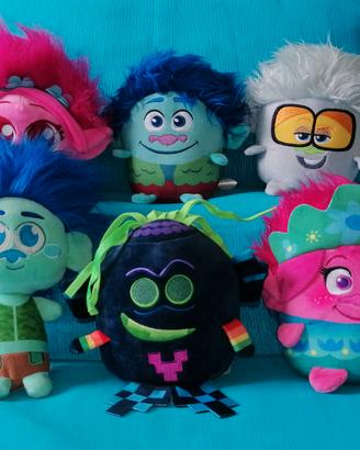 Trolls lotto misto 6x peluches Trolls Dreamworks