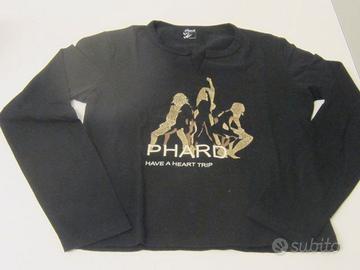 PHARD VINTAGE MAGLIETTA CORTA NERO/ORO MANICHE LUN