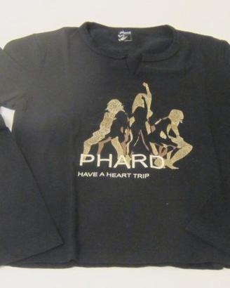 PHARD VINTAGE MAGLIETTA CORTA NERO/ORO MANICHE LUN