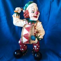 2 clown terra cotta vintage  da collezione 