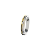 Fede bicolore oro 18kt