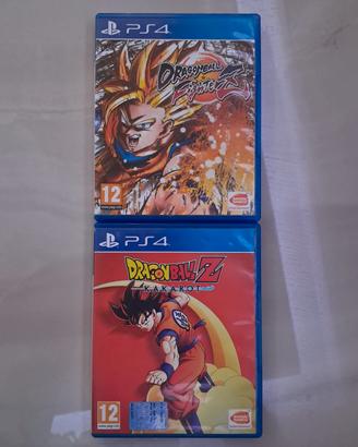 Lotto 2 giochi PS4 dragonball