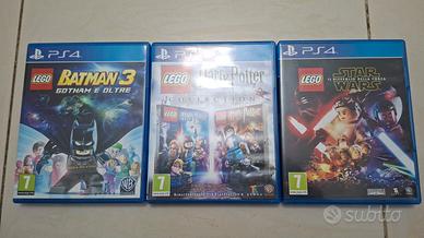 3 Giochi LEGO PS4 - Batman3 + Potter + Star Wars