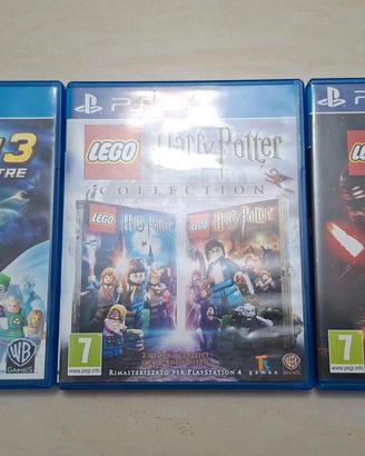 3 Giochi LEGO PS4 - Batman3 + Potter + Star Wars
