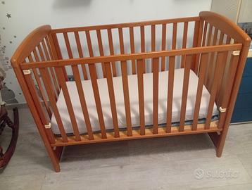 Lettino 120 x 60 con sbarre