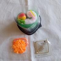 Set per bimbe: fermaglio, elastico flou, lavette