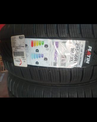 Set 4 Gomme Nuove PLATIN AllSeason 215/55 R17 98V