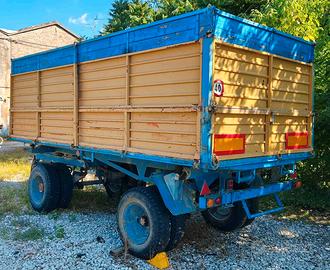 Rimorchio ribaltabile trilaterale 80 q.li