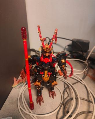 Lotto 7 set costruzioni mecha robot e Wukong