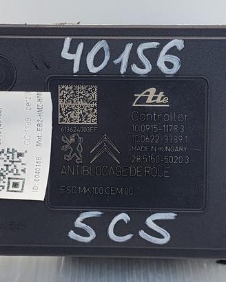 ABS PEUGEOT 208 Serie 9806891780 ATE EB2-HMZ-HM01