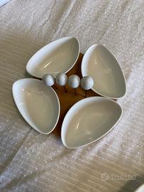 Antipastiera spicchio di luna bianca (BRANDANI)