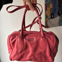 Borsa bauletto Prada Inside Bag in pelle rosa