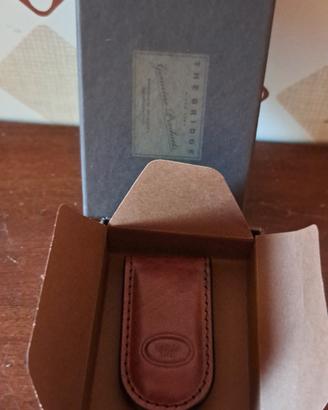 Fermasoldi The Bridge ORIGINALE in pelle marrone 