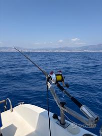 Canna da bolentino Falcon blue fighter boat