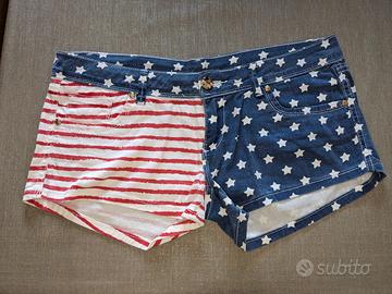 pantalone corto jeans america donna
