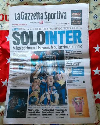 GAZZETTA DELLO SPORT DEL 23 maggio 2010 “SOLO INTE