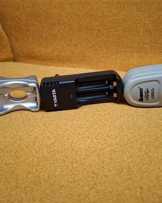 Set di 3 caricabatterie stilo e mini stilo