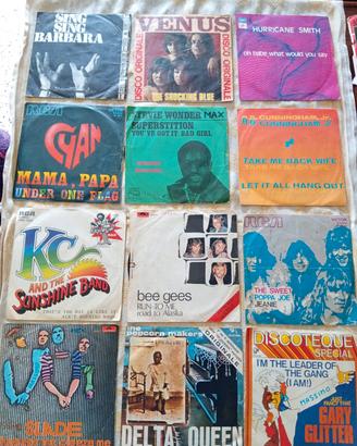 12 vinili 45 giri originali musica anni 70
