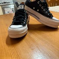 Converse All Star Platform nere n.36