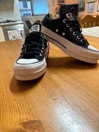 Converse All Star Platform nere n.36