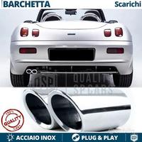 TERMINALI di Scarico per FIAT BARCHETTA Cromati