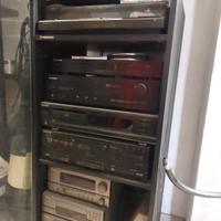stereo anni 80 pioneer a colonna e casse