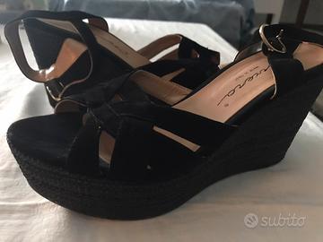 Sandali zeppa alta Riviera boutique-Made in Italy