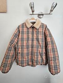 Piumino Supreme x Burberry con collo in shearling