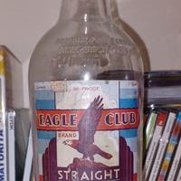 BOTTIGLIA VUOTA EAGLE CLUB STRAIGHT WHISKEY 1934