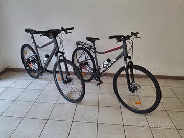 Coppia bicicletta trekking uomo donna 