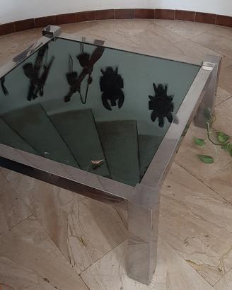 Tavolino piano in specchio 