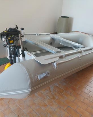 Gommone 3.3 metri + motore 2.5hp + carrello