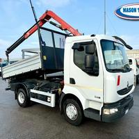 RENAULT MIDLUM 180.10 ribaltabile + gru, km 250.00