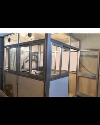 Ufficio modulare in alliminio completo di tutto