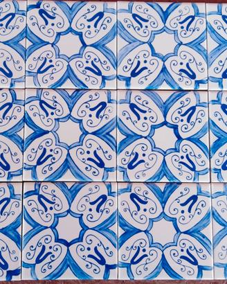 Piastrelle siciliane decorate a mano cm 10x10 