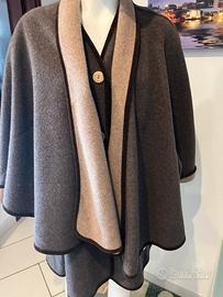Mantella e gilet in cashemere tg unica vintage